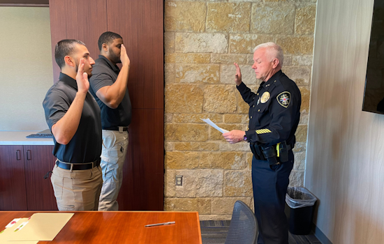 North Richland Hills Police Department Welcomes Officers Garcia and Grant to the Force