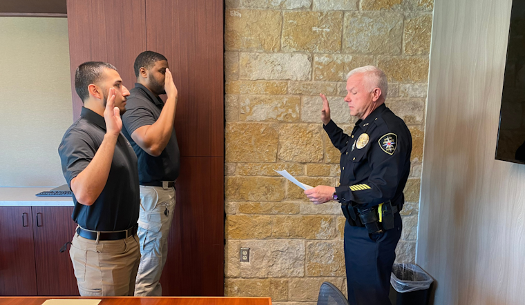 North Richland Hills Police Department Welcomes Officers Garcia and Grant to the Force