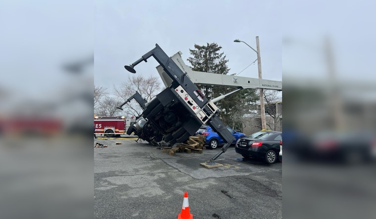 Norwood Fire Department Responds to Fallen Crane at Nassau Gardens, Averts Major Injuries