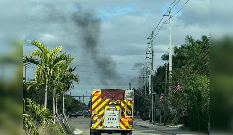 Over 20 Passengers Escape as Motor Coach Engulfs in Flames on Fort Lauderdale Highway Ramp