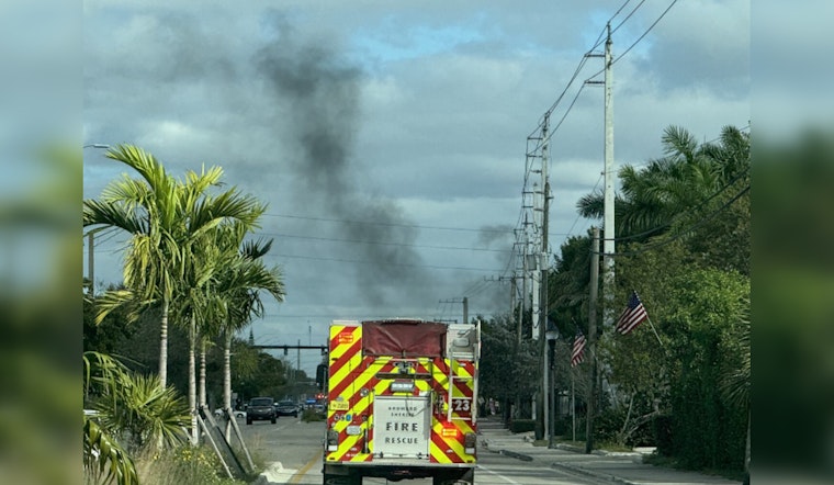 Over 20 Passengers Escape as Motor Coach Engulfs in Flames on Fort Lauderdale Highway Ramp