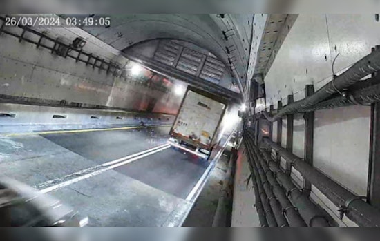 Overheight Truck Jams in Boston's Sumner Tunnel, Forcing Early Morning Traffic Detour