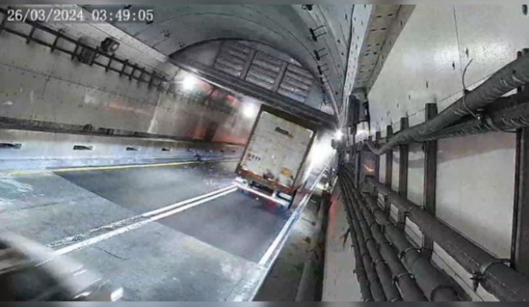 Overheight Truck Jams in Boston's Sumner Tunnel, Forcing Early Morning Traffic Detour