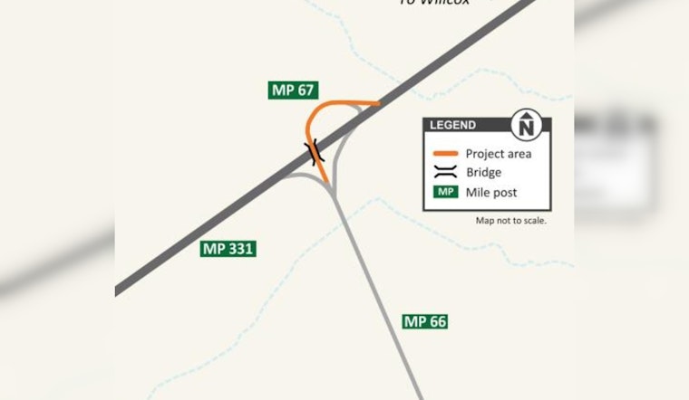 Overnight I-10 Detours Announced Near Willcox for US 191 Bridge Demolition Work