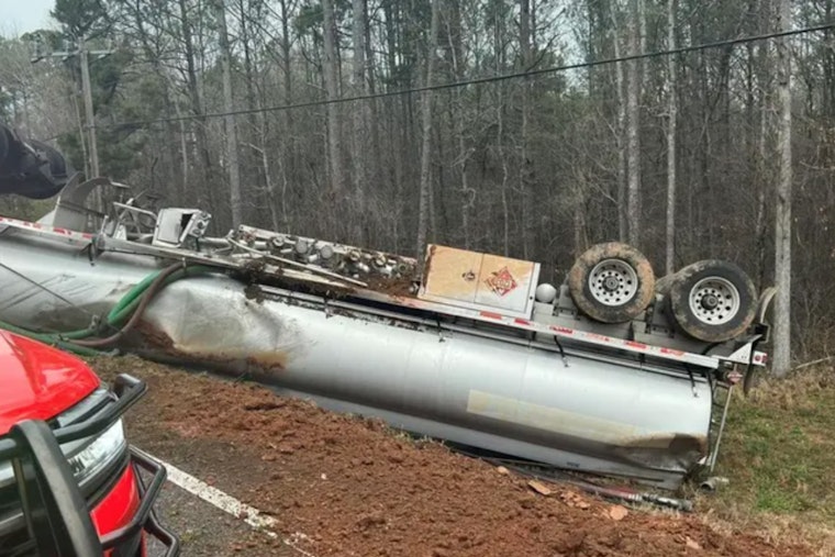 Overturned Tanker Truck Snarls Traffic on Highway 53 in Braselton, Causes Rush Hour Delays