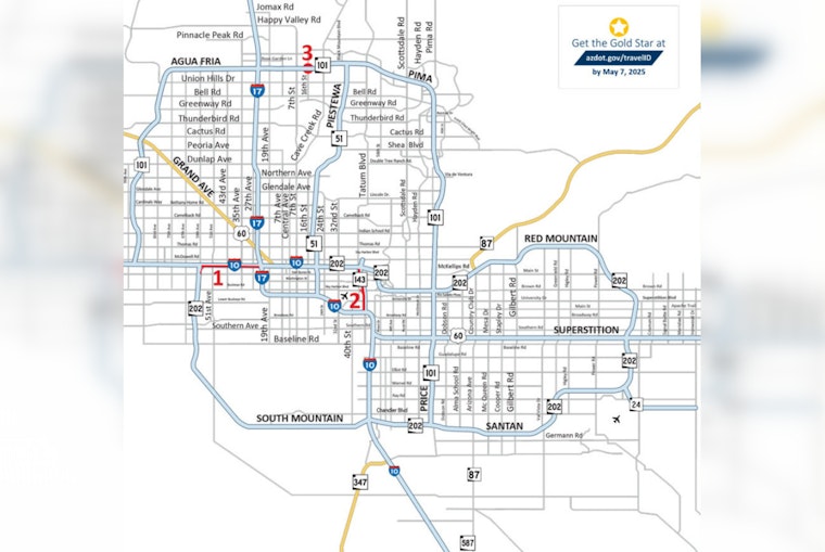 Phoenix Drivers Face Weekend Freeway Closures for Improvement Projects