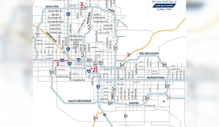 Phoenix Drivers Face Weekend Freeway Closures for Improvement Projects