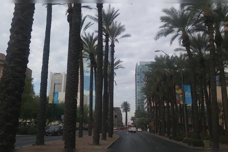 Phoenix to See Clearing Skies and Rising Temperatures After Today's Showers