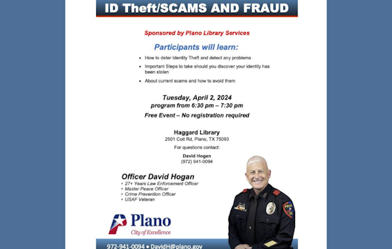 Plano Police Department Hosts Cybersecurity Workshop to Combat Identity Theft