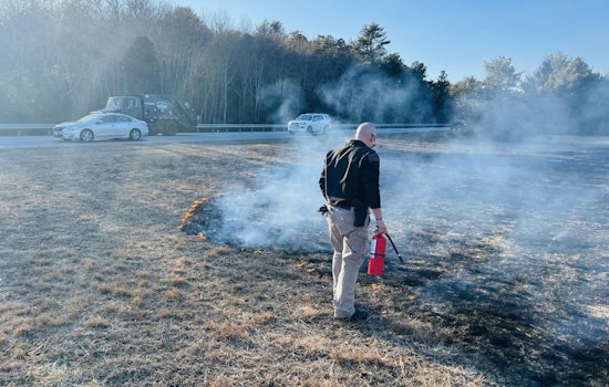 Plymouth Officer and Faithful K9 Douse Flames, Avert Disaster on Route 3
