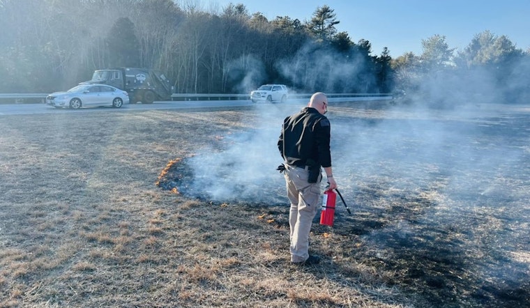 Plymouth Officer and Faithful K9 Douse Flames, Avert Disaster on Route 3