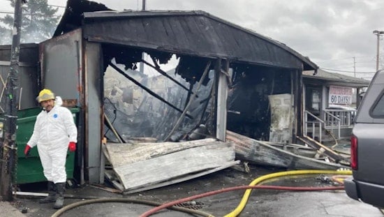 Portland Firefighters Battle Intense Blaze at Auto Shop on SE 82nd Avenue