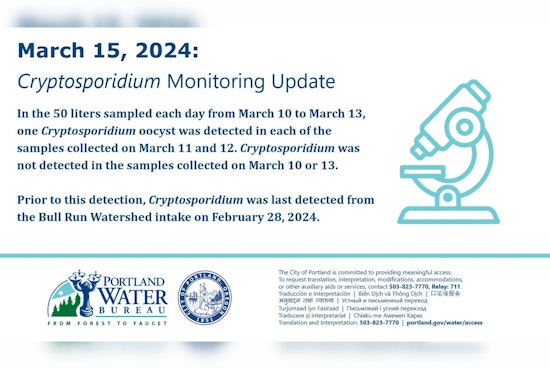 Portland's Water Supply Faces Cryptosporidium Threat, Immune-Compromised Residents Advised Caution