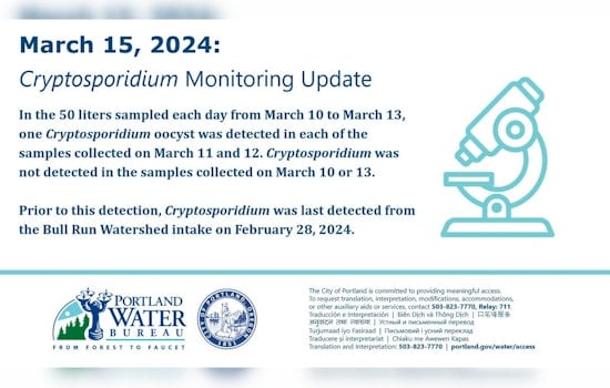 Portland's Water Supply Faces Cryptosporidium Threat, Immune-Compromised Residents Advised Caution