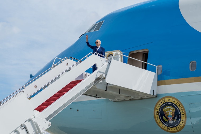 President Biden Lands in Phoenix Amidst Arizona's Preference Election, Courts Latino Voters with Economic and Community Initiatives