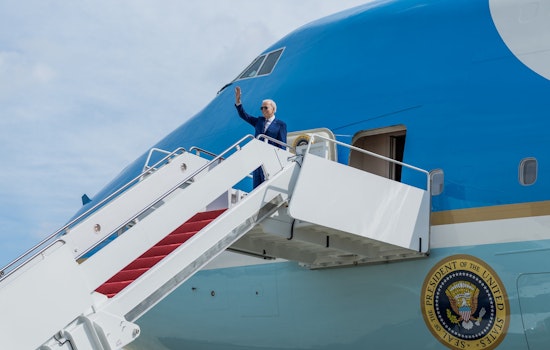 President Biden Lands in Phoenix Amidst Arizona's Preference Election, Courts Latino Voters with Economic and Community Initiatives