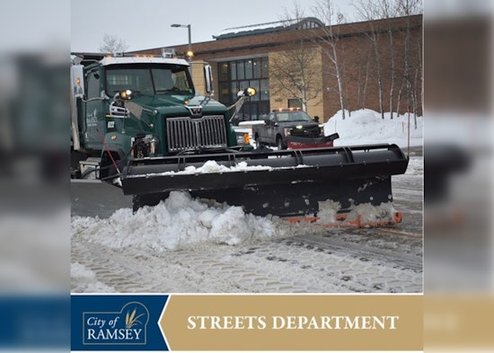 Ramsey City Announces Full Plow Operations as Snowstorm Subsides; Urges Compliance with Parking Ordinance