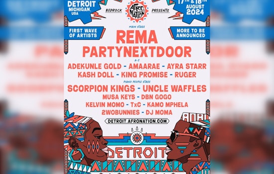 Rema and PartyNextDoor to Headline Detroit's Afro Nation Festival Featuring Global Afrobeats Stars