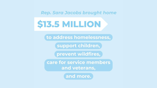 Rep. Sara Jacobs Secures $13.5 Million for San Diego Community Projects, Awaiting Senate Approval