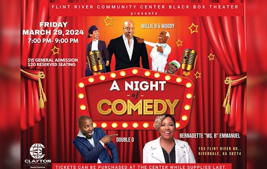 Riverdale Invites Laughter with A Night of Comedy Event at Flint River Community Center