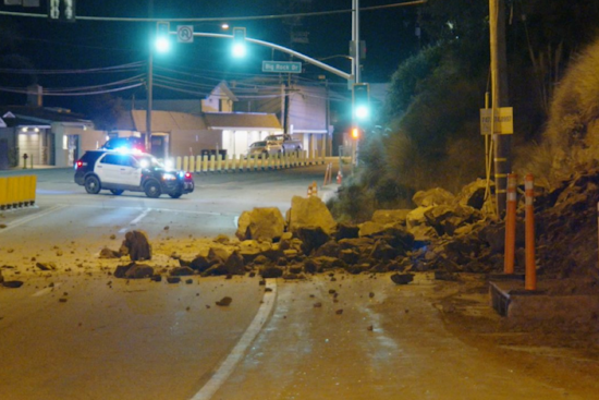 Rockslides Force Closure and Partial Reopening of Pacific Coast Highway in Malibu