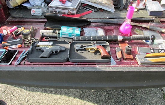 Routine Vehicle Check on Jail Grounds in San Bernardino Leads to Arrest of Three Suspects for Weapons and Drug Possession