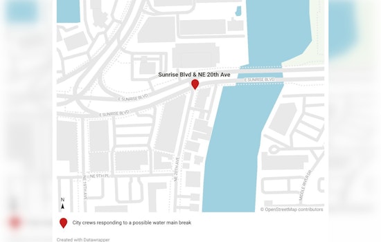 Rush Hour Disruptions on Sunrise Boulevard Due to Fort Lauderdale Water Main Repair