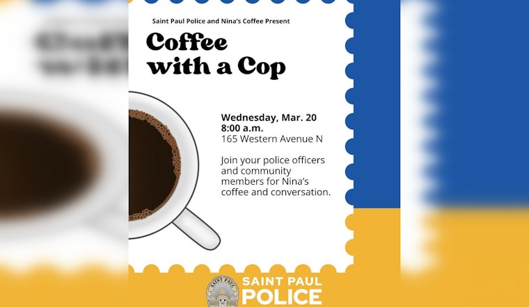 Saint Paul Police to Host 'Coffee with a Cop' at Nina's Coffee for Community Engagement