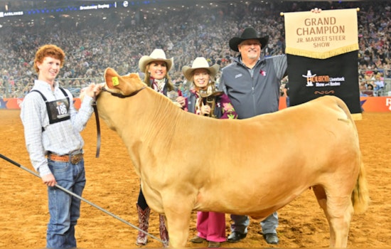 San Angelo Teen, Blaize Benson, Clinches Grand Champion Title at RodeoHouston with Steer Woozy