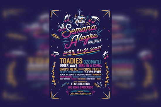 San Antonio Ramps Up Excitement for La Semana Alegre Festival Featuring Toadies, Ozomatli, and Local Star Nicky Diamonds