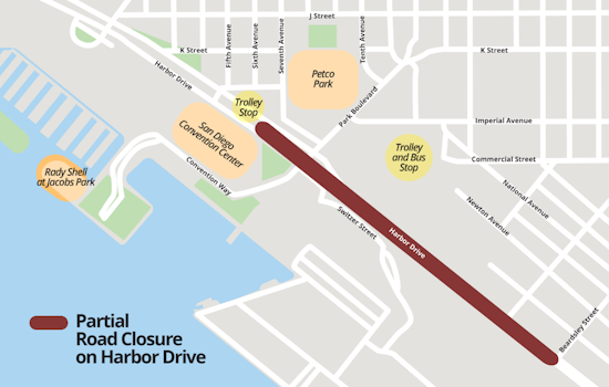 San Diego's Harbor Drive Faces Commuter Challenges Amid $42.2 Million Sewer Project