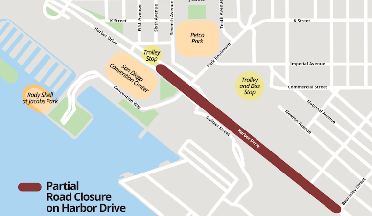 San Diego's Harbor Drive Faces Commuter Challenges Amid $42.2 Million Sewer Project