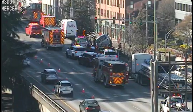 Seattle Driver Dies After Medical Emergency Leads to Dramatic I-5 Crash Near Mercer Street