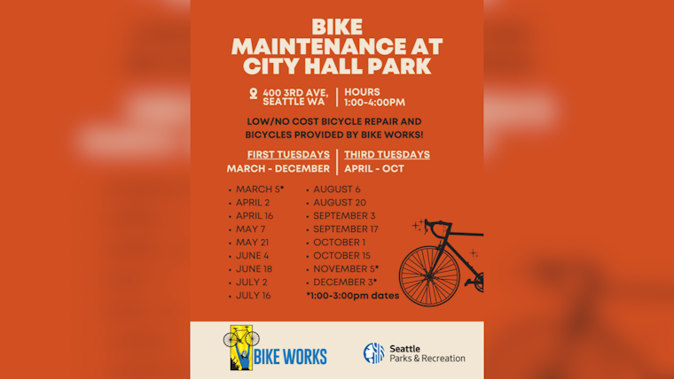 Seattle's Bike Mobile Revs Up, Offering Free and Affordable Bike Maintenance at City Hall Park