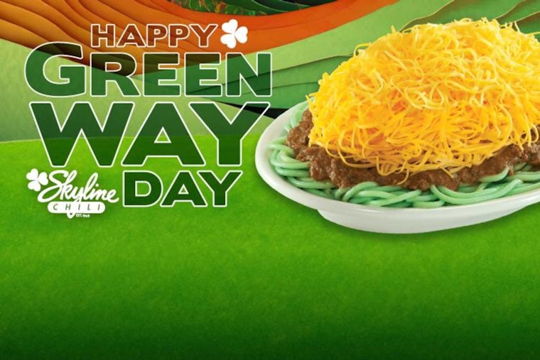 Skyline Chili Serves Up “Green Way” Pasta in South Florida for St. Patrick’s Day Festivities