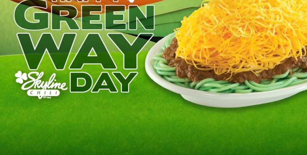 Skyline Chili Serves Up “Green Way” Pasta in South Florida for St. Patrick’s Day Festivities