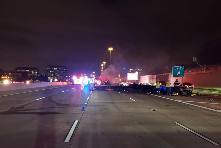 Southbound Lanes of PGBT Closed at MacArthur Due to Semi Crash,