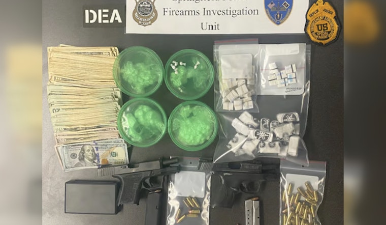 Springfield Suspect Arrested with Ghost Gun, Drugs, and Cash in Major Police Bust