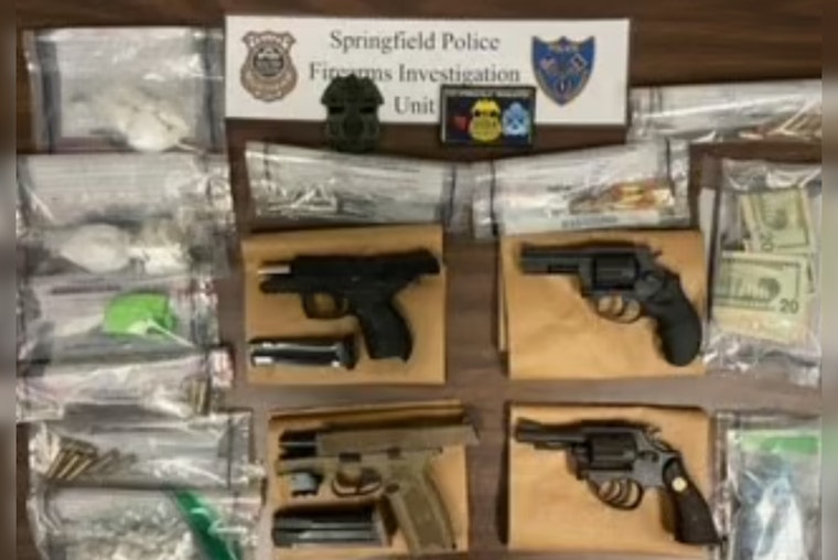 Springfield Sweep: Law Enforcement Seizes Weapons, Cocaine, and Fentanyl; Two Suspects, Including Christopher Garcia, Face Charges