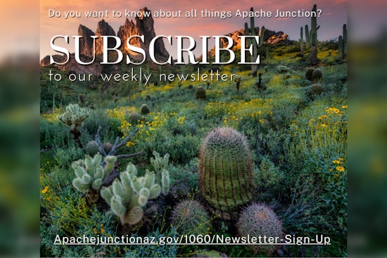 Stay Connected with Apache Junction: City Invites Snowbirds to Subscribe to AJ Weekly Newsletter