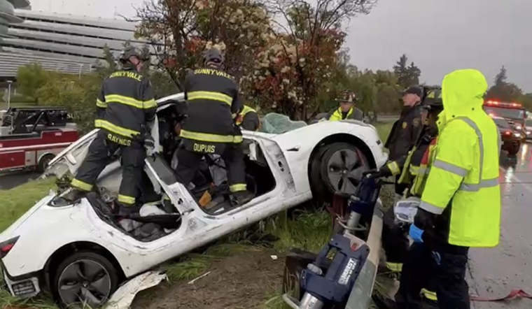 Sunnyvale DPS Issues Wet Weather Driving Warnings After Driver Escapes Rollover Accident Unscathed