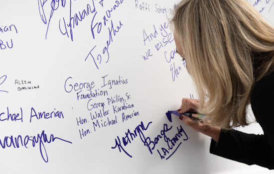 Supervisor Kathryn Barger Signs Beam, Donates $1M to Armenian American Museum in Glendale