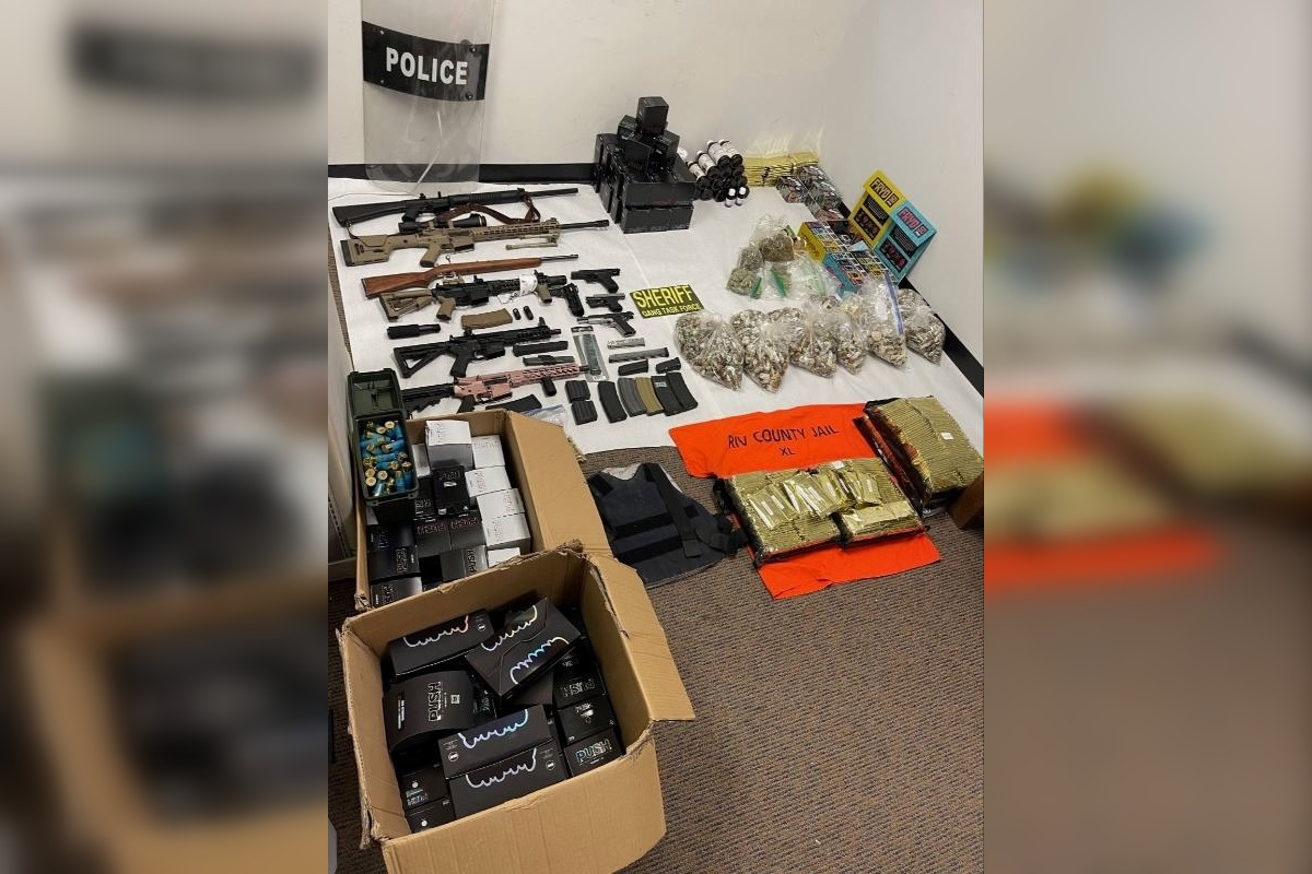 Task Force in Beaumont and Banning Seizes Weapons Drugs Cash in