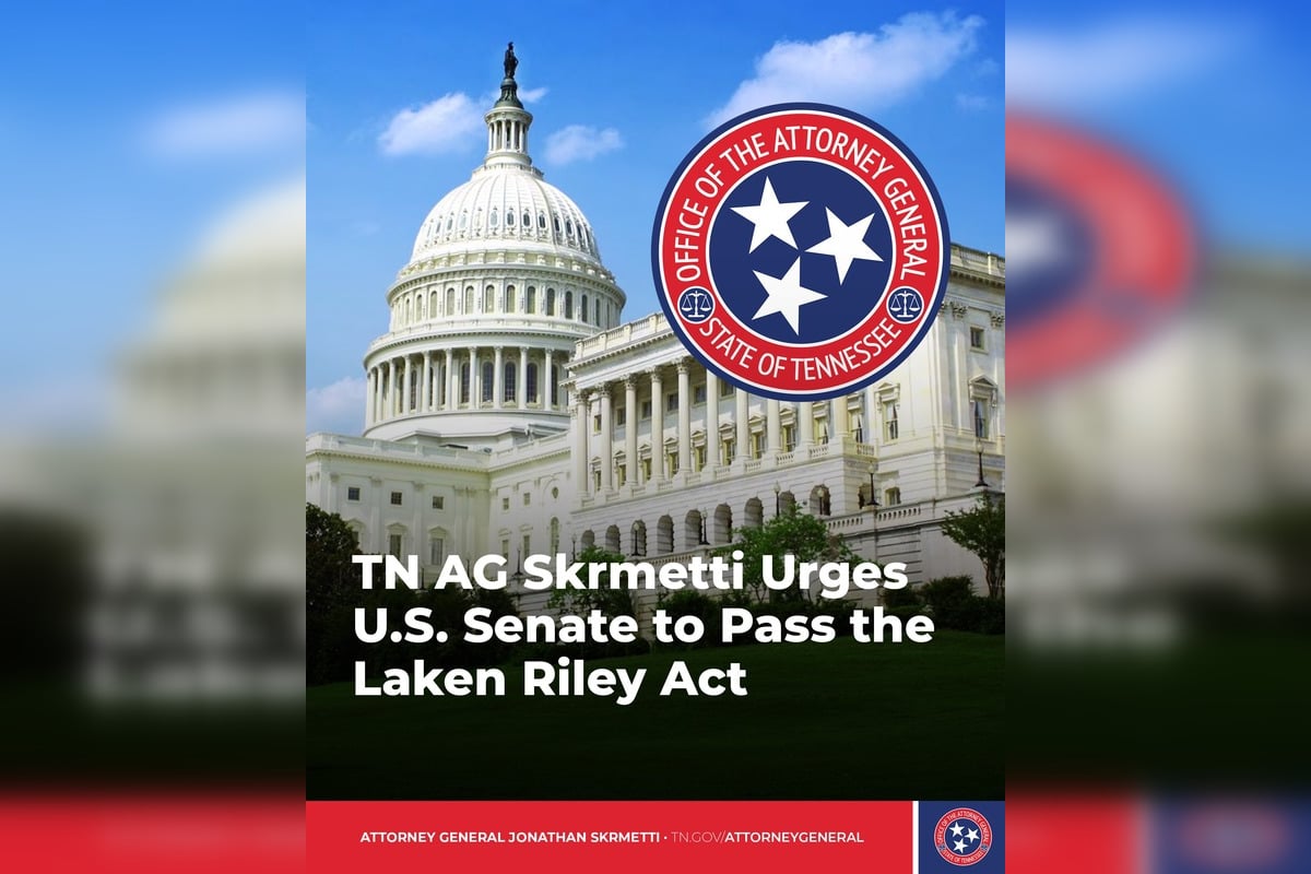 Tennessee AG Jonathan Skrmetti Urges Senate to Pass Laken Riley Act to