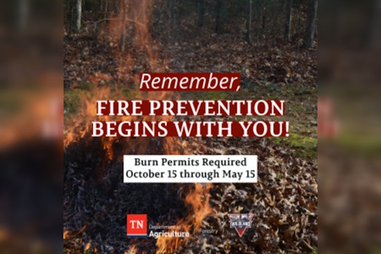 Tennessee Officials Mandate Burn Permits Through May 15 to Prevent Wildfires