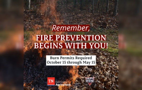 Tennessee Officials Mandate Burn Permits Through May 15 to Prevent Wildfires