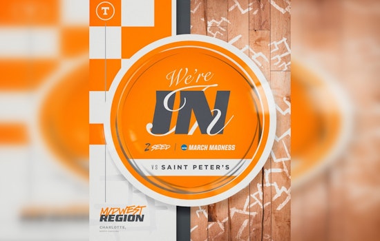 Tennessee Volunteers Clinch No. 2 Seed, Prepare for NCAA Opener Against Saint Peter's in Charlotte