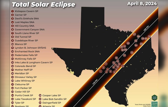 Texas State Parks Set to Be Prime Viewing Spots for Total Solar Eclipse, Enchanted Rock Tops Visitor Lists