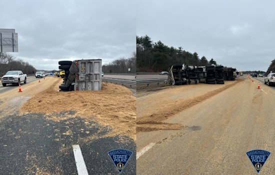 Tractor-Trailer Rollover on Rt 93 South Causes Major Delays in Randolph