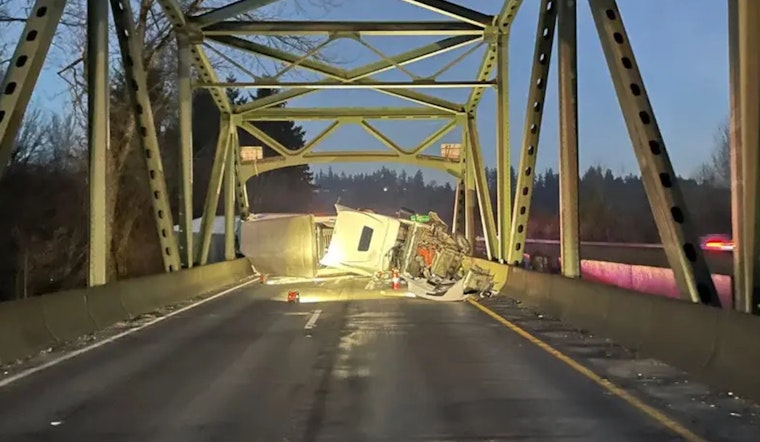 Traffic Delays on SR-18 Near Auburn as Semi-Truck Collision Blocks Eastbound Lanes